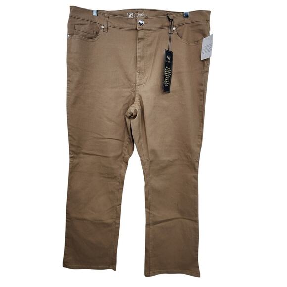 New NWT DG2 QVC Tan The Uplifter Tan Bootcut Straight Jeans Size 20W - Picture 3 of 12